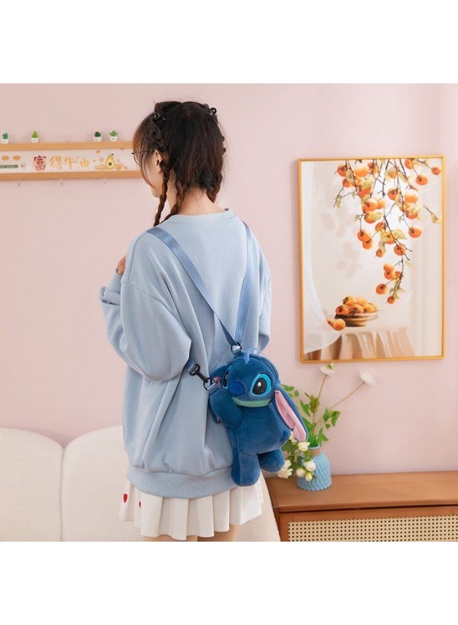 STITCH Blue Stitch doll bag plush bag backpack children's decoration bag - Image 3