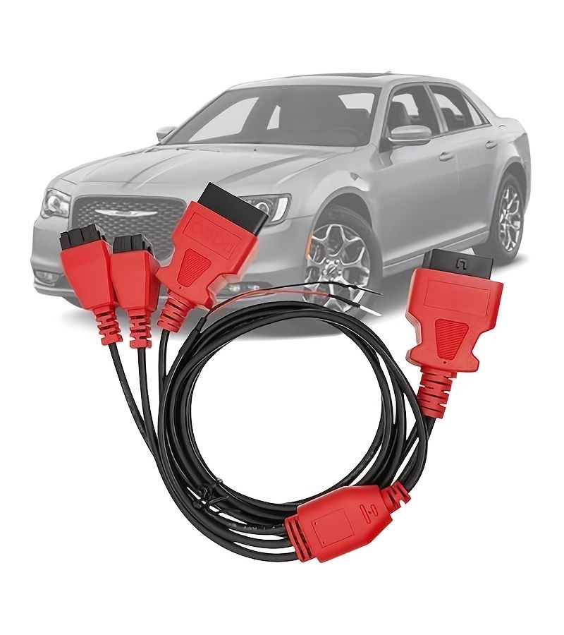 Red 12 8 Pin OBD2 Cable Adapter for Chrysler FCA SGW Security Bypass - Image 1