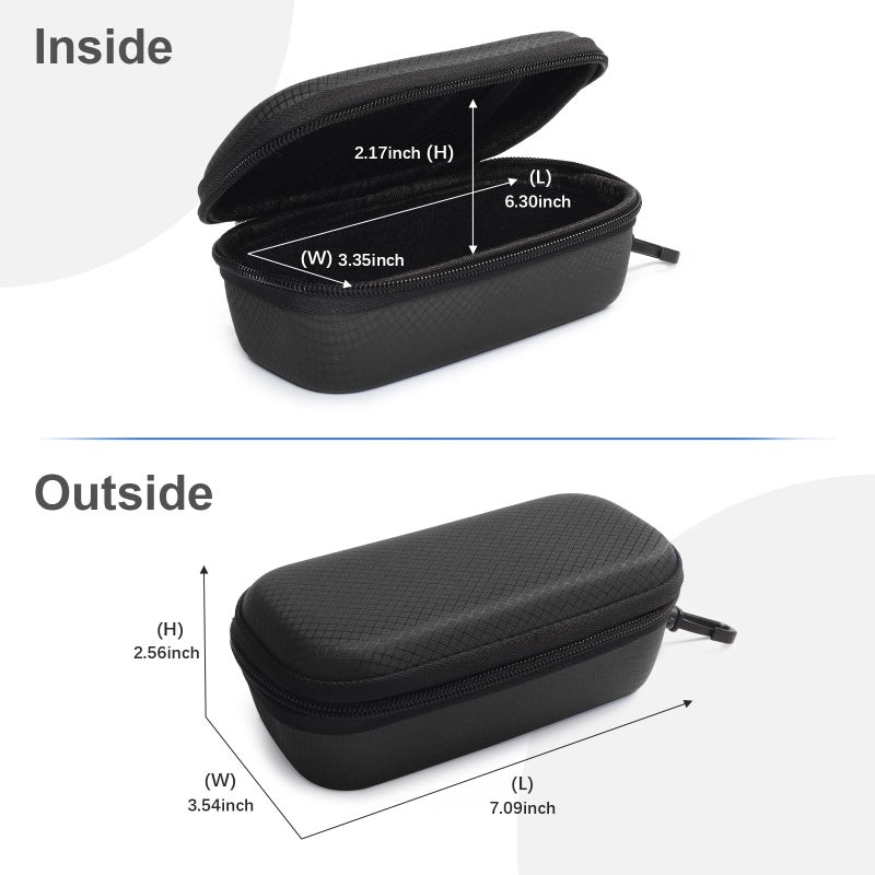 Bukere Double Eyeglasses Case with Adjustable Slots, EVA Hard-shell Travel Dual Glasses Sunglasses Organizer for Men Women - Image 5