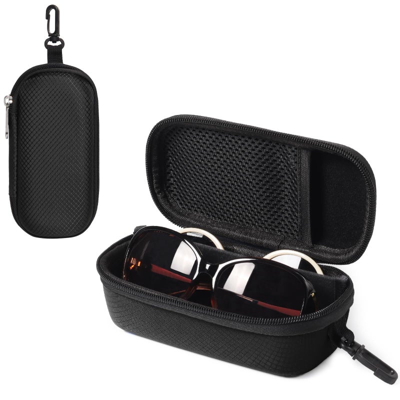 Bukere Double Eyeglasses Case with Adjustable Slots, EVA Hard-shell Travel Dual Glasses Sunglasses Organizer for Men Women - Image 1