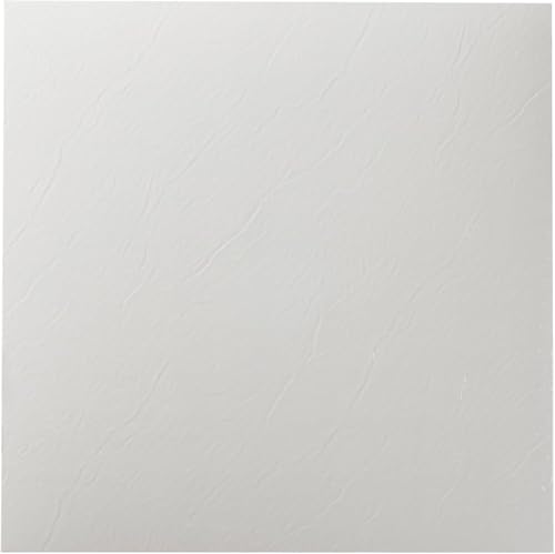 Achim Sterling Self Adhesive 12-Inch Vinyl Floor Tiles, 20 Tiles - 12" x 12", Plain White Pattern - Peel & Stick, DIY Flooring for Kitchen, Dining Room, Bedrooms & Bathrooms by Achim Home Decor - Image 3