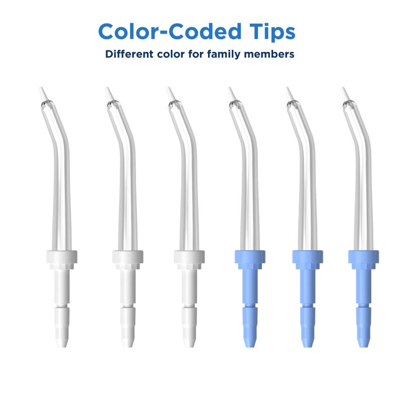 FreFeel Replacement Heads for Waterpik, Replacement Picks for Water Pik Water Flosser (6 Periodontal Tips) - Image 5