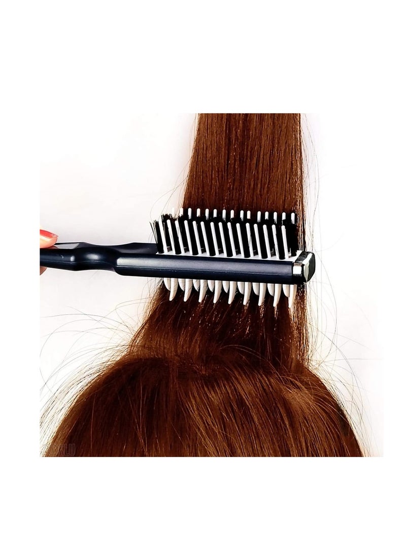 Excefore - Hair Styling Brush Combs for Hair, 2 Pack Portable Double Sided Pick Combs, Instant Hair Volumizer Tool, Bounce Curl Defining Brush, Hair Style Curl Comb Hair Brushes for Women, Men, Black - Image 1