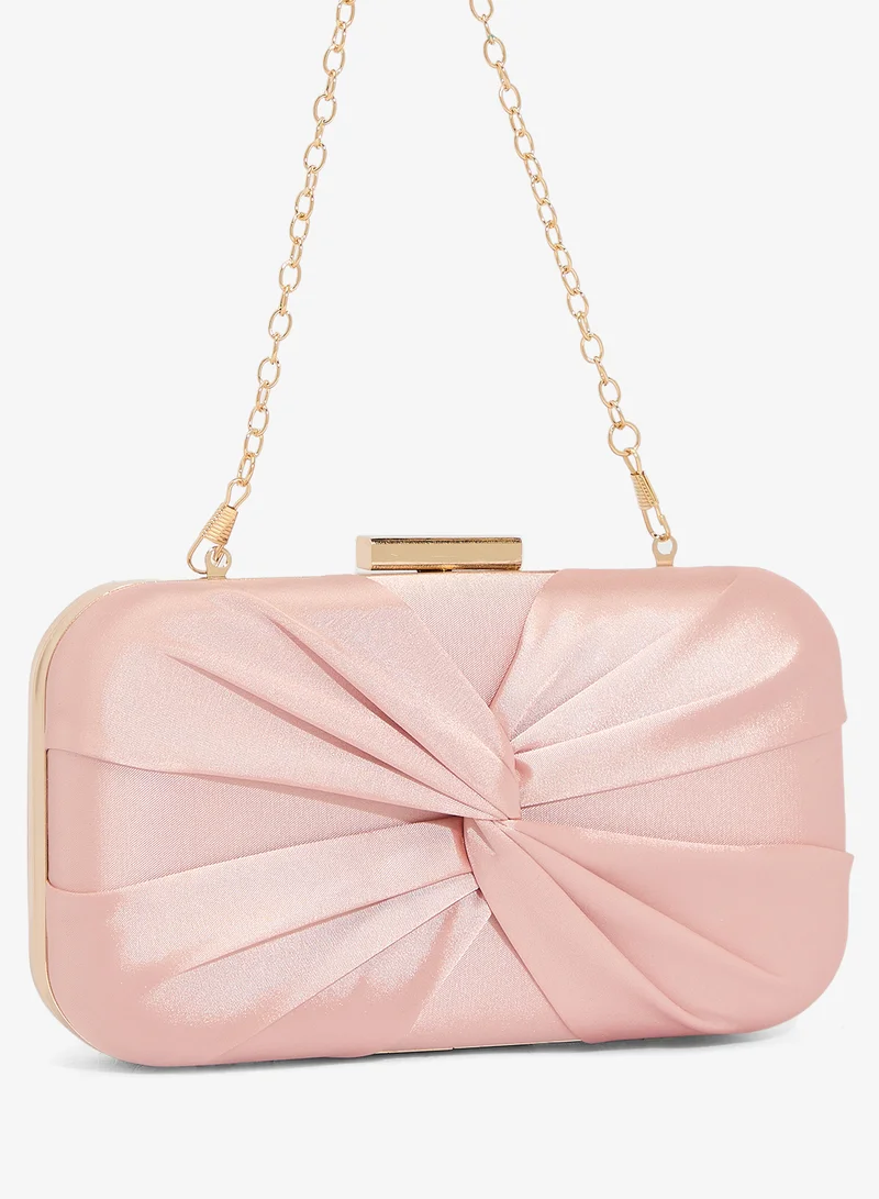Khizana Pink Pleated Clutch for Women | Best Price UAE