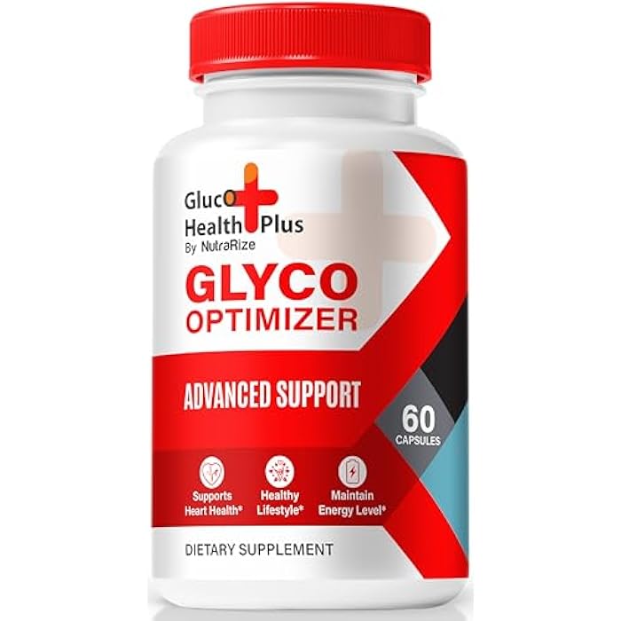 NutraRize Gluco Health Plus, Official Gluco Health + Glyco Optimizer Formula, Premium Blend to Support Healthy Levels & Overall Wellbeing, All-Natural GlucoHealth Plus Pastillas Review (60 Capsules) - Image 1