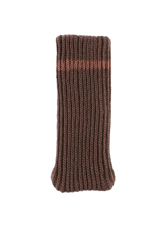 16pcs Furniture Leg Protectors , Protectors Knitted Chair Leg Cover Moving Easily and Reduce Noise Wood Floor Protectors（Brown） - Image 2