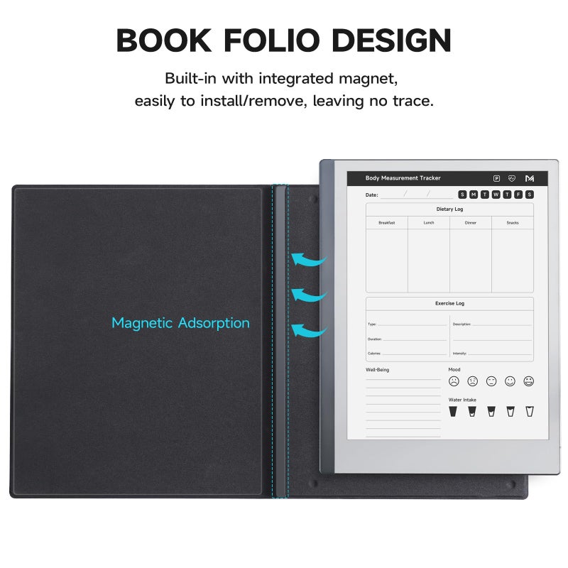 Ayotu Case for Remarkable 2 Paper Tablet 10.3" 2020 Released, Book Folio Design with Bulit-in Magnet, Premuin PU Leather Cover, Black (Exclusive Templates Provided) - Image 2