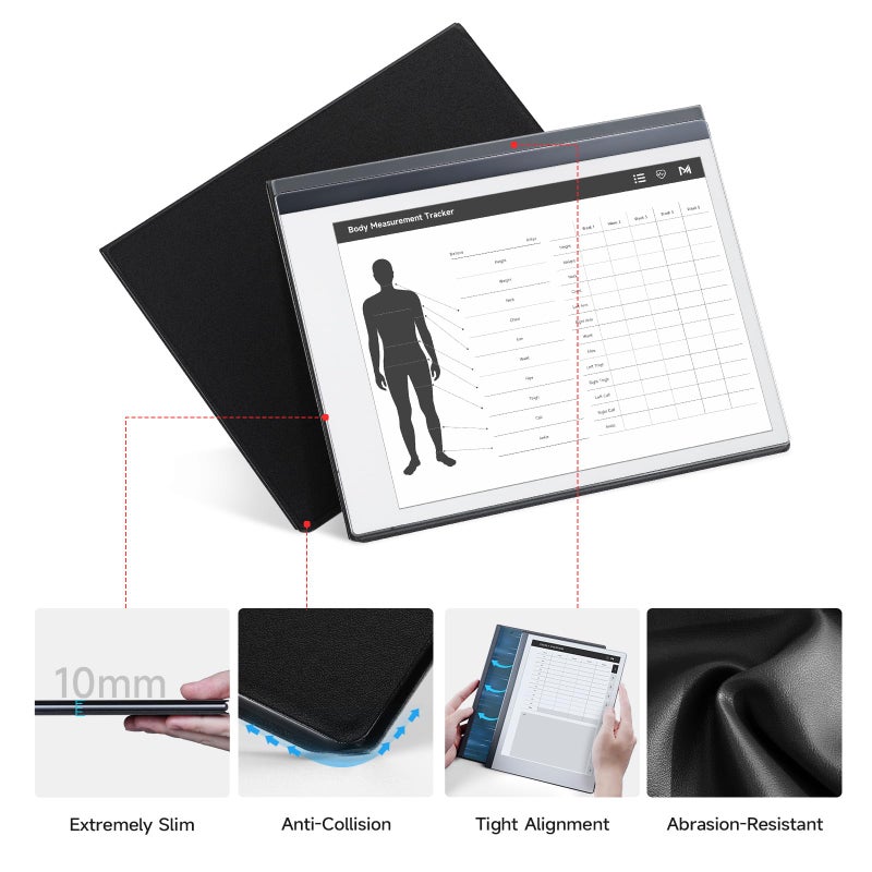 Ayotu Case for Remarkable 2 Paper Tablet 10.3" 2020 Released, Book Folio Design with Bulit-in Magnet, Premuin PU Leather Cover, Black (Exclusive Templates Provided) - Image 4