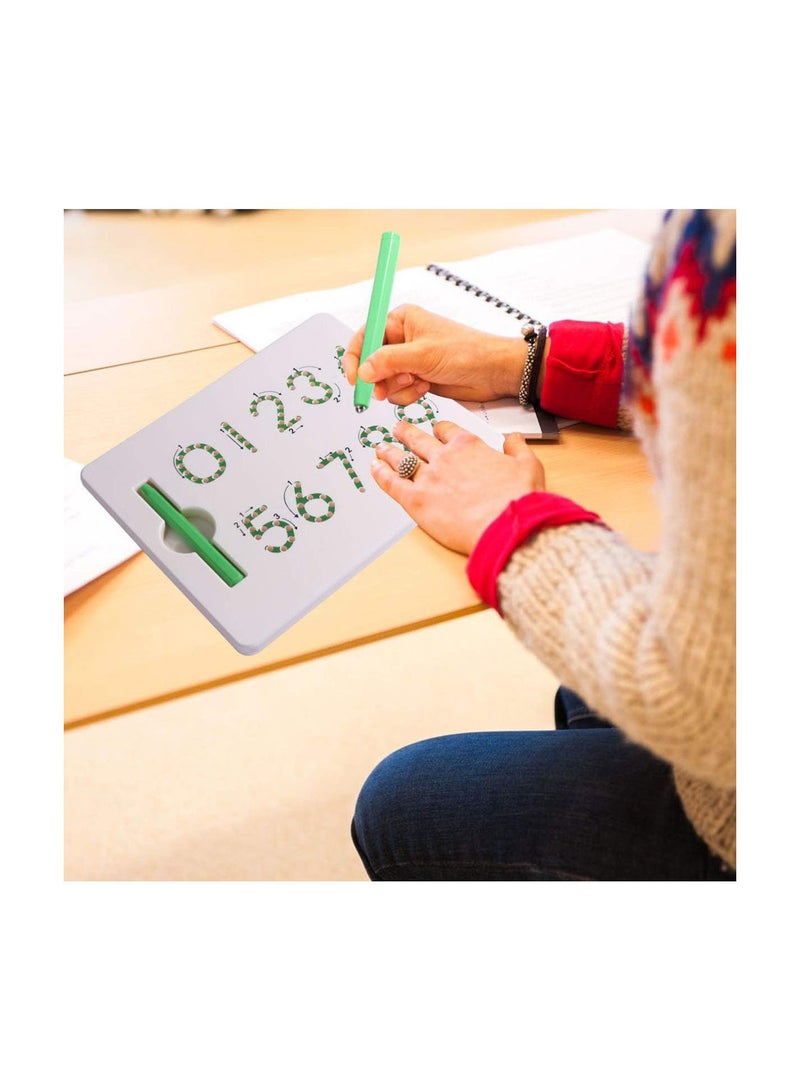 GGOOT Magnetic Number Tracing Board Drawing Board Educational 0-9 Writing Toy for Kids Magnetic Balls Tablet - Image 3