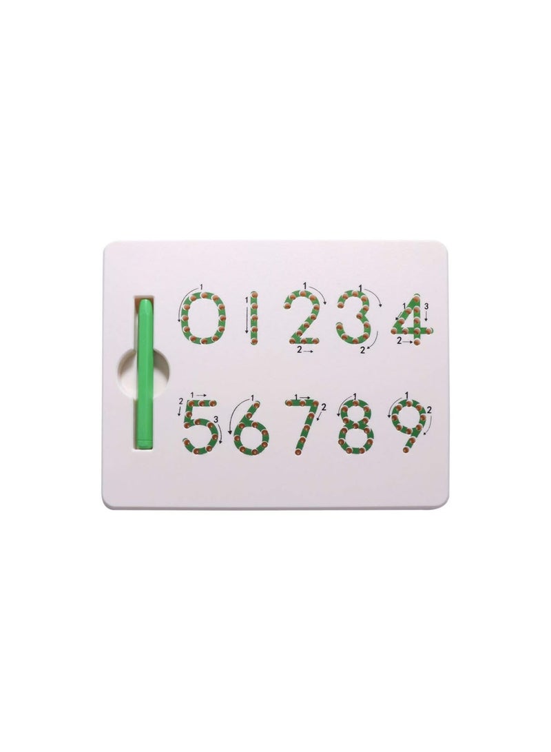 GGOOT Magnetic Number Tracing Board Drawing Board Educational 0-9 Writing Toy for Kids Magnetic Balls Tablet - Image 1