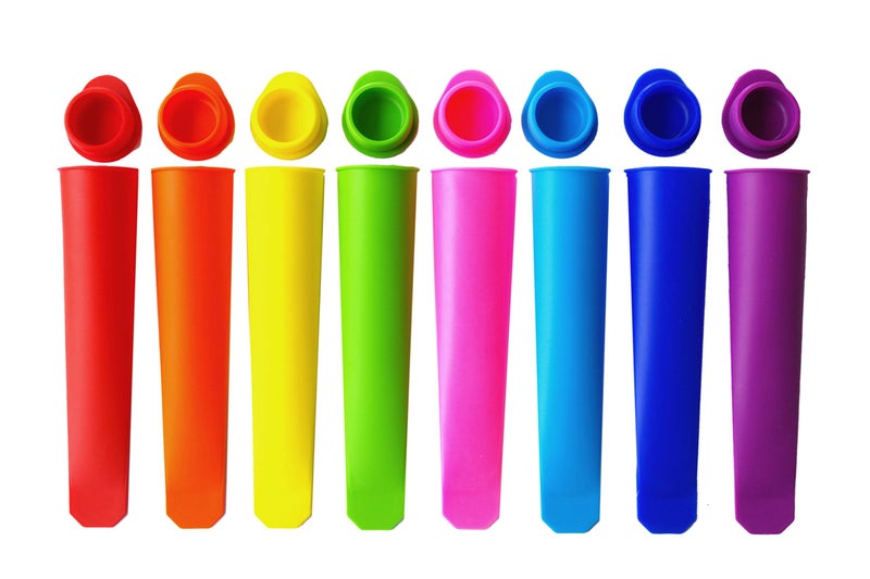 Mirenlife Silicone Ice Pop MoldsPopsicle Maker Molds8 Vibrant ColorsSet of 8