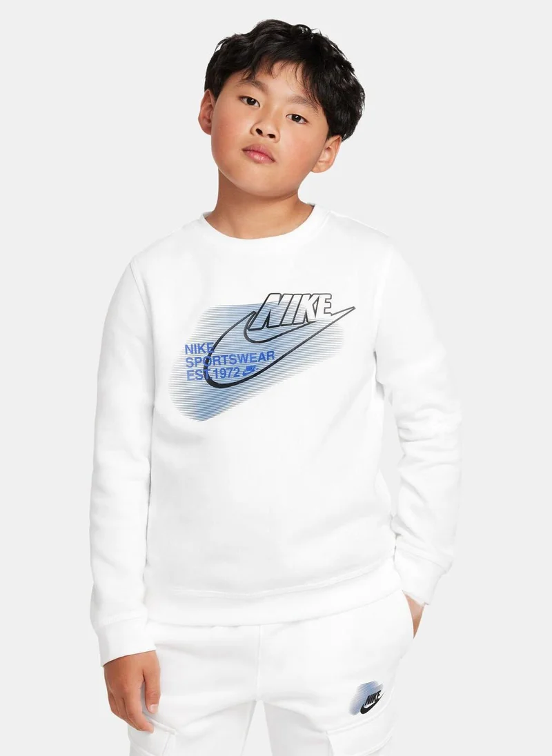 نايكي Kids' Sportswear Standard Issue Sweatshirt