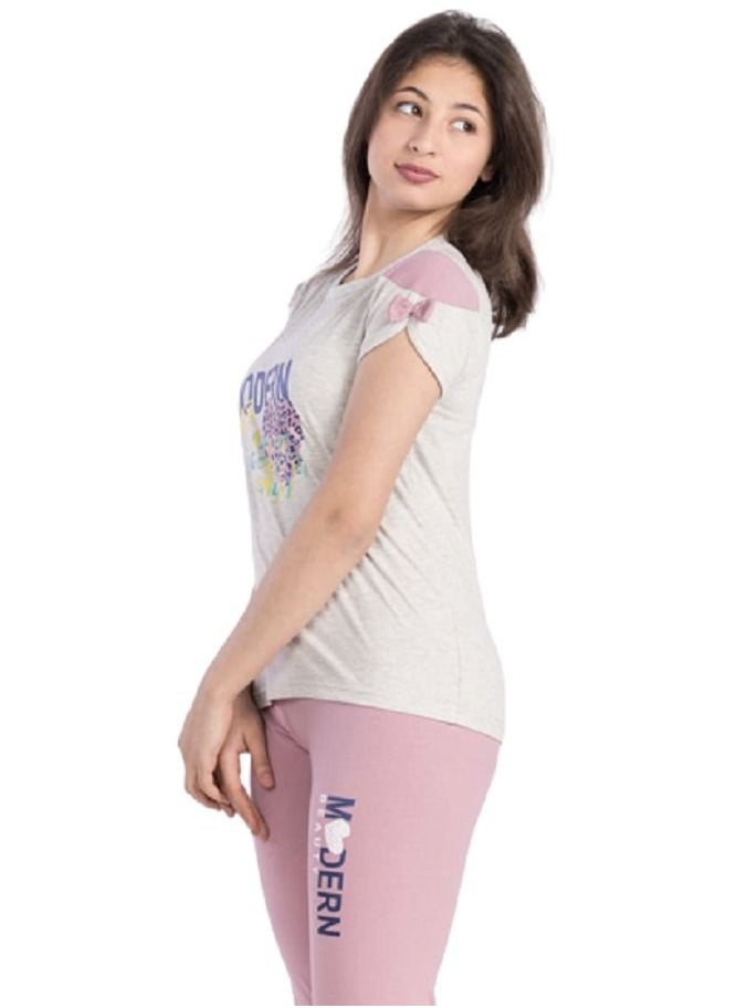 lecoo Girls  summer cotton pajamas - suitable for going out, clubbing and home - sizes from 12 to 16 years  - Image 2