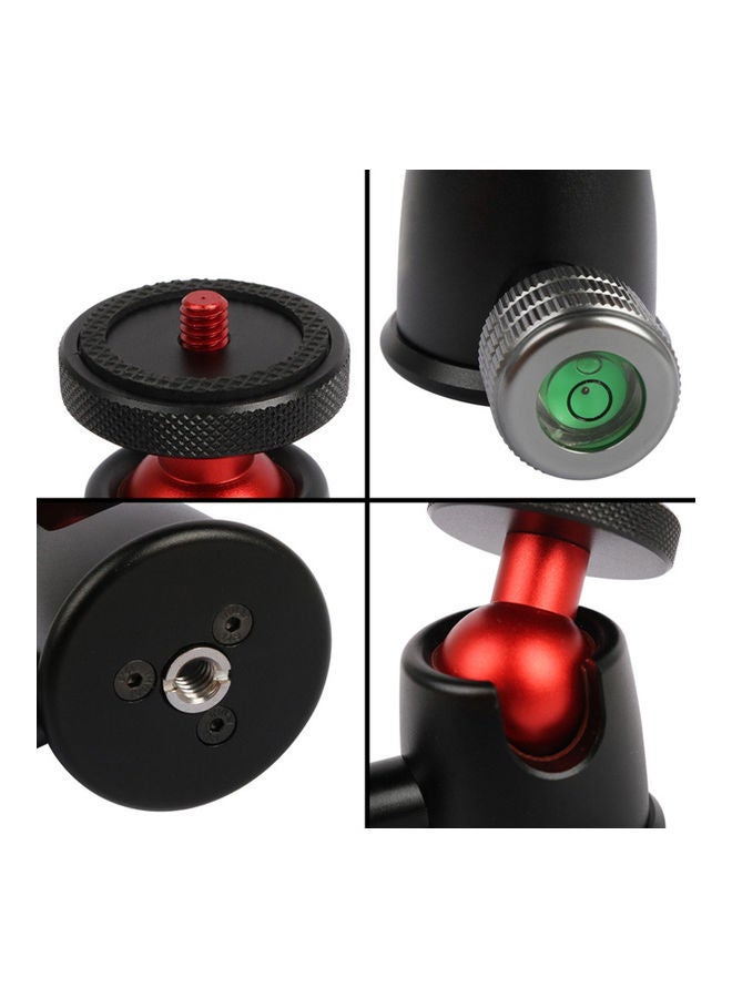 NIBEMINENT Mini Aluminum Alloy Ball Head Black  - Image 5