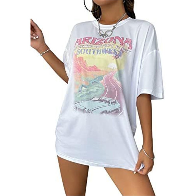 Round Neck Fun Pattern Wish Short Sleeve Top Men'S And Women'S T-Shirt Printing - Image 1