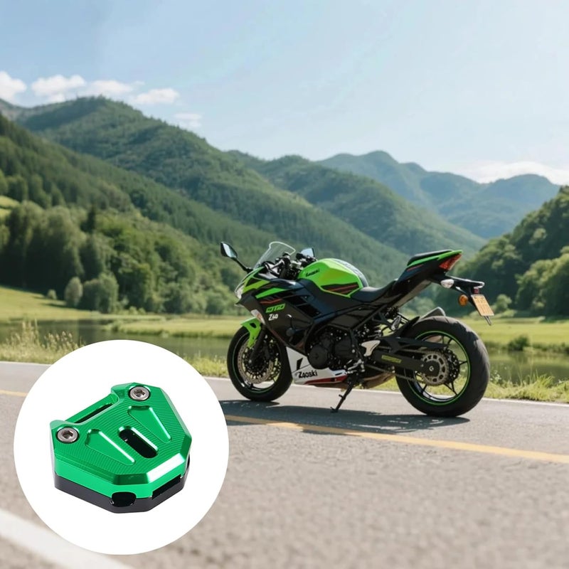 غطاء مفتاح عام باللون الأخضر Z400، مصنوع من الألمنيوم بتقنية CNC، يحمي مفاتيح الدراجات النارية، سهل التركيب، مقاوم للخدوش والغبار، وخفيف الوزن. - Image 4
