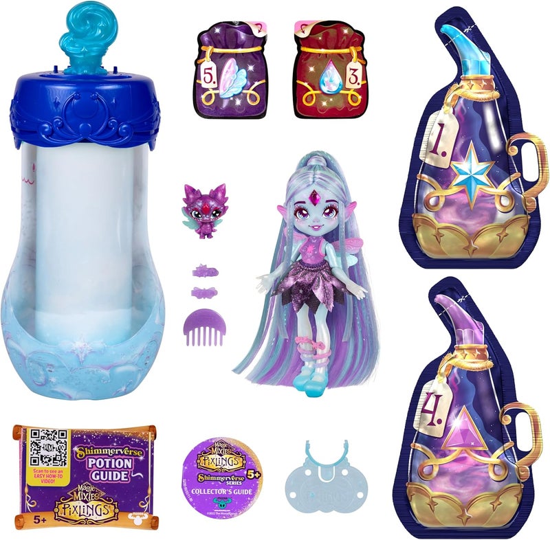 Magic Mixies Pixlings Deluxe Pack - Flyt The Dragonfly with Shimmer Reveal and Mini Mixie - Image 5