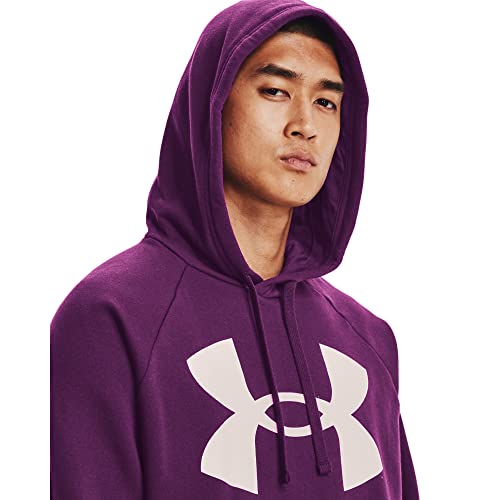 Under Armour Mens Rival Fleece Big Logo Hoodie, (514) Rivalry / / Onyx White, X-Small - Image 3