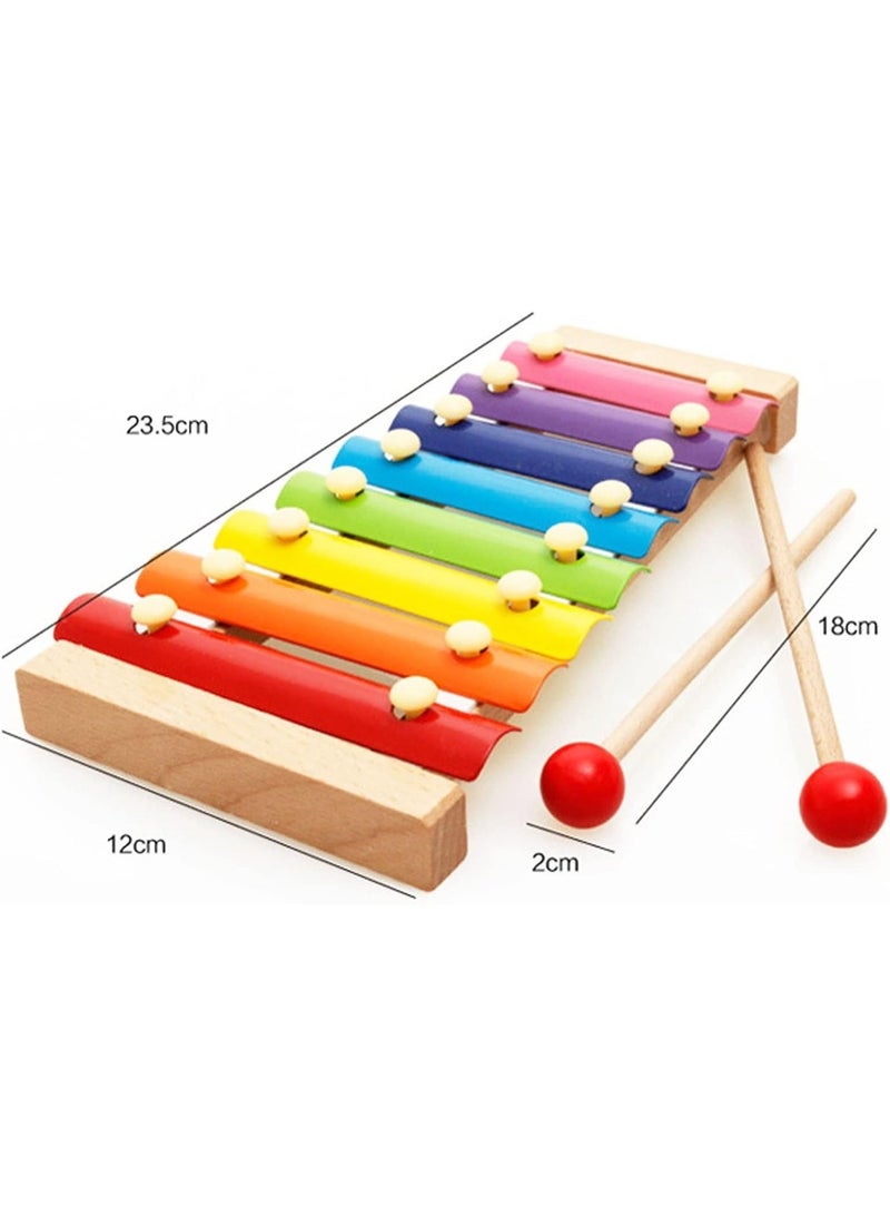 Xylophone Toys Knock Piano, Wooden Xylophone Musical Instrument for Children - Image 2