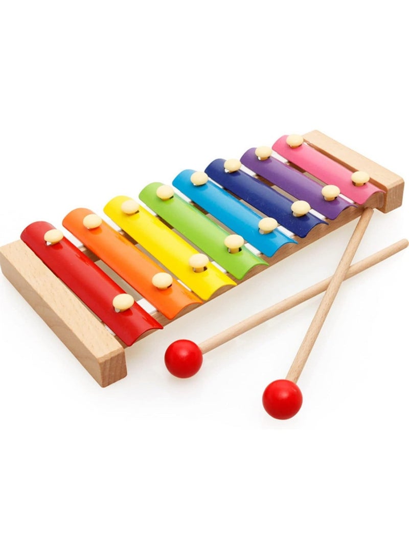 Xylophone Toys Knock Piano, Wooden Xylophone Musical Instrument for Children - Image 1