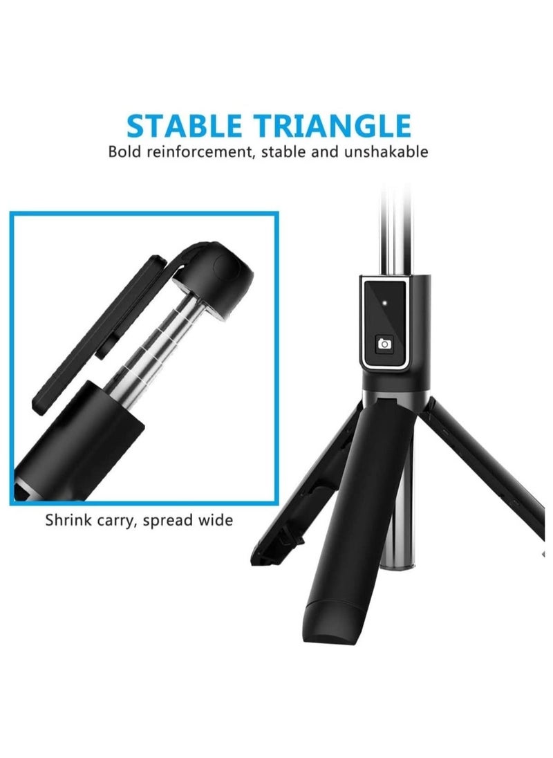 Raxoom Selfie Stick, 3 in 1 Extendable Selfie Stick Tripod with Detachable Bluetooth Wireless Remote Phone Holder for iPhone 12/Xs/iPhone 8/iPhone 11/11pro, Galaxy S10/S9 Plus/S8/Note8 - Image 3