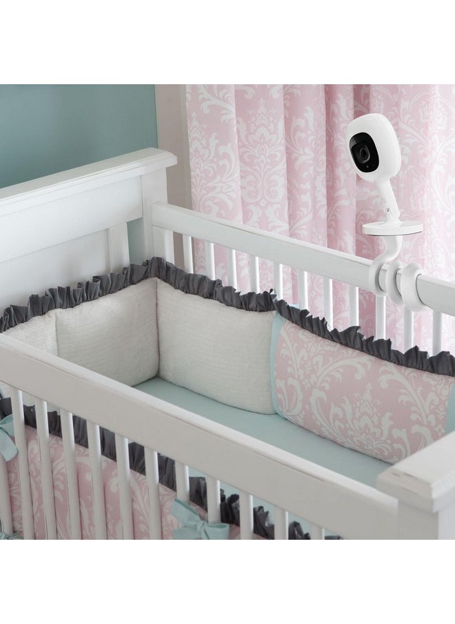 iTODOS - Baby Monitor Mount Compatible With Nanit Pro Smart Baby Monitor & Flex Stand Versatile Twist Mount Without Tools Or Wall Damage Travel Baby Monitor Accessory White - Image 1