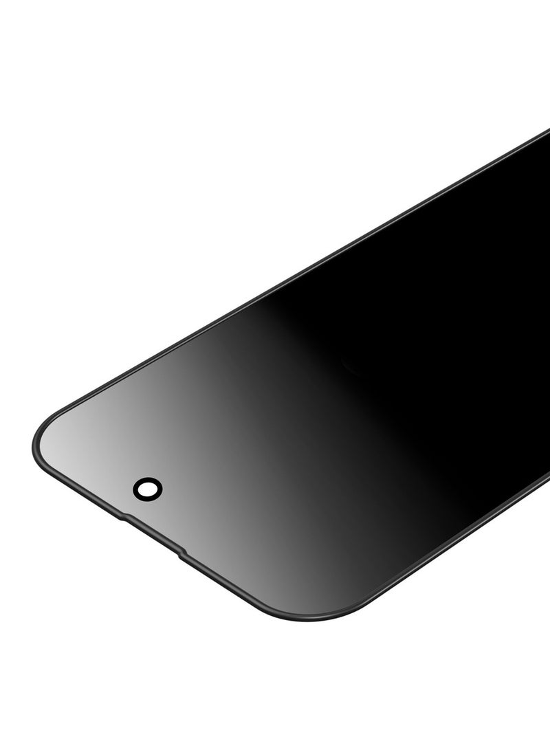 GREEN LION iPhone 15 Pro Max Screen Protector 3D Silicone Privacy Glass / Anti Fingerprint / Grease Resistance / Anti Scratch / Bubble Free / Blocked Side Viewing / Highly Responsive / Crystal Clear - Black - Image 2