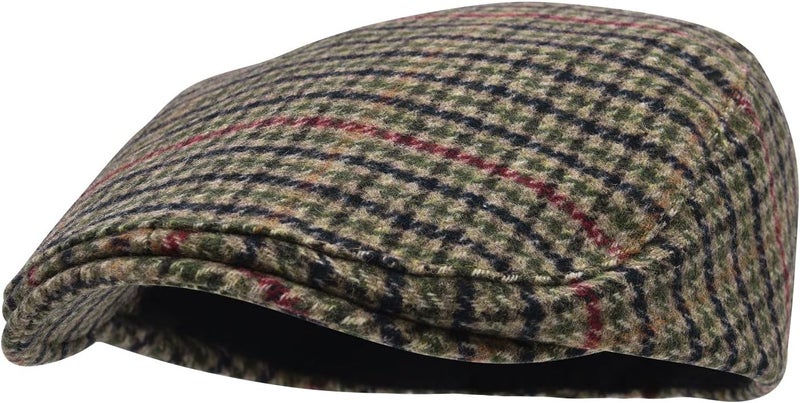 STARANCE Men's Flat Cap Wool Tweed Driving Irish Newsboy Hat - Image 2