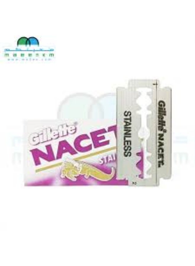 Gillette 20 NACET STAINLESS Double Edge Razor Blades - Image 4