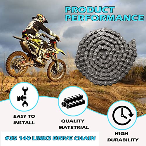 New Olym سلسلة قيادة جديدة Olym #35 140 رابط سلسلة 35 رولر لدراجة موتوفوكس الصغيرة MBX10 MBX11 2.8HP 97cc دوديليوج DB30 باجا ريسر قطع دراجة صغيرة - Image 4