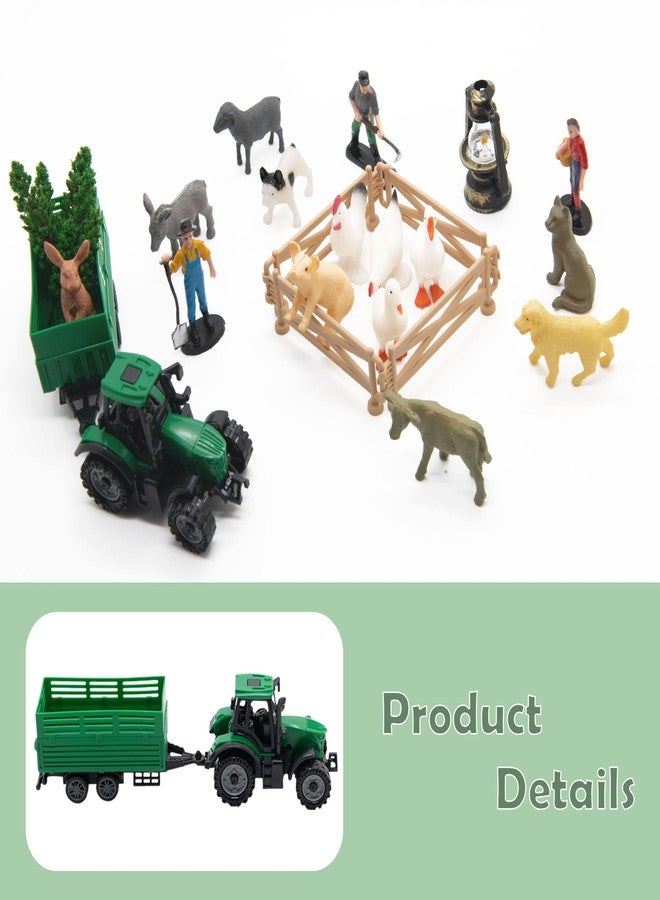 Knana 27Pcs Mini Farm Animal Cake Topper - Farm Themed Cake Decoration for Boy Girl Birthday Party - Image 4