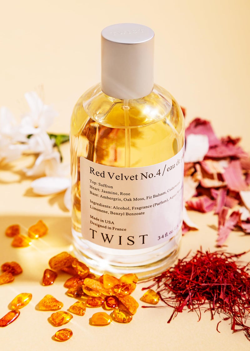 Twist - Red Velvet No. 4 - Eau De Parfum Inspired by MFK Baccarat Rouge 540, Long-Lasting Perfume For Women & Men, Paraben Free, Vegan, Clean Ingredients, Unisex - Spray 100 ml | 3.4 fl. oz. - Image 4