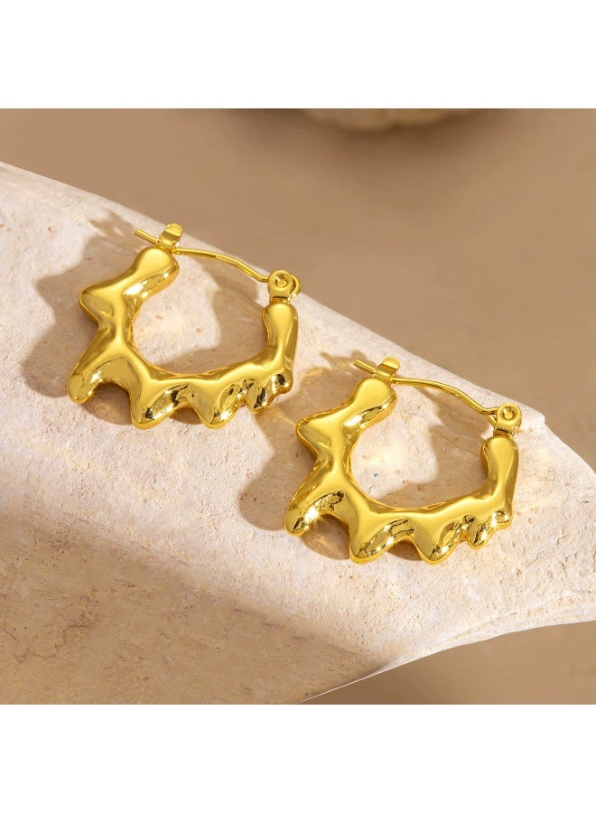 Goolsky Sun Flame Ear Cuff – Statement Minimalist Ear Wrap, Unique Luxury-Inspired Earrings for Women, No Piercing Design, Daily/Parties/Fashion Statement, Anti-Tarnish - Image 2