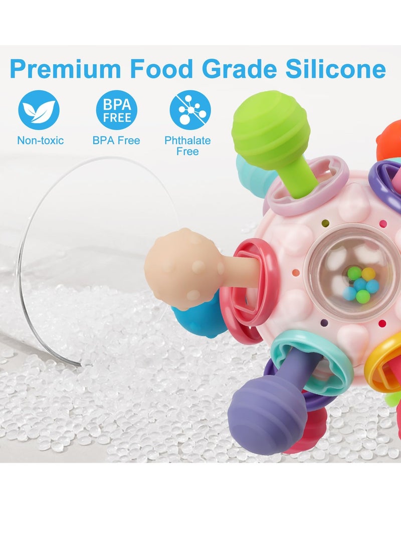 Baby Montessori Sensory Toys for 0-6 6-12 Months, Food Grade Teething Toys for Babies 0 3 6 9 12 18 Months, Newborn Infant Learning Developmental Toys Gifts for 1 2 Year Old Boys Girls  - Image 5