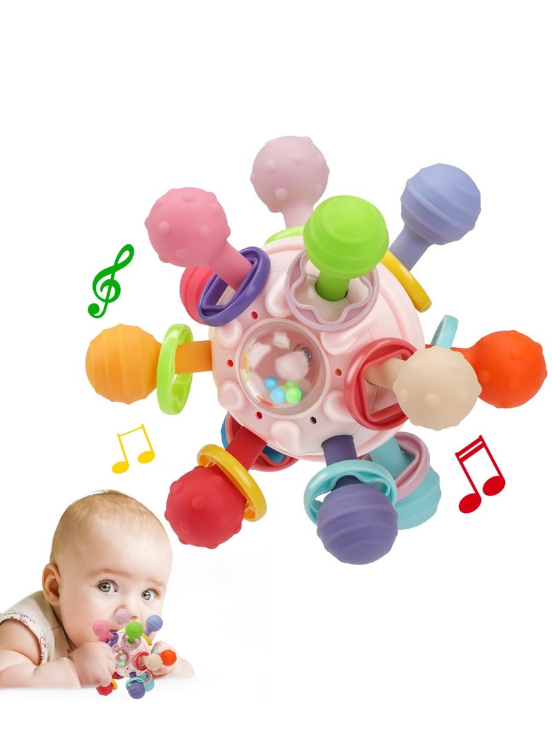 Baby Montessori Sensory Toys for 0-6 6-12 Months, Food Grade Teething Toys for Babies 0 3 6 9 12 18 Months, Newborn Infant Learning Developmental Toys Gifts for 1 2 Year Old Boys Girls  - Image 1