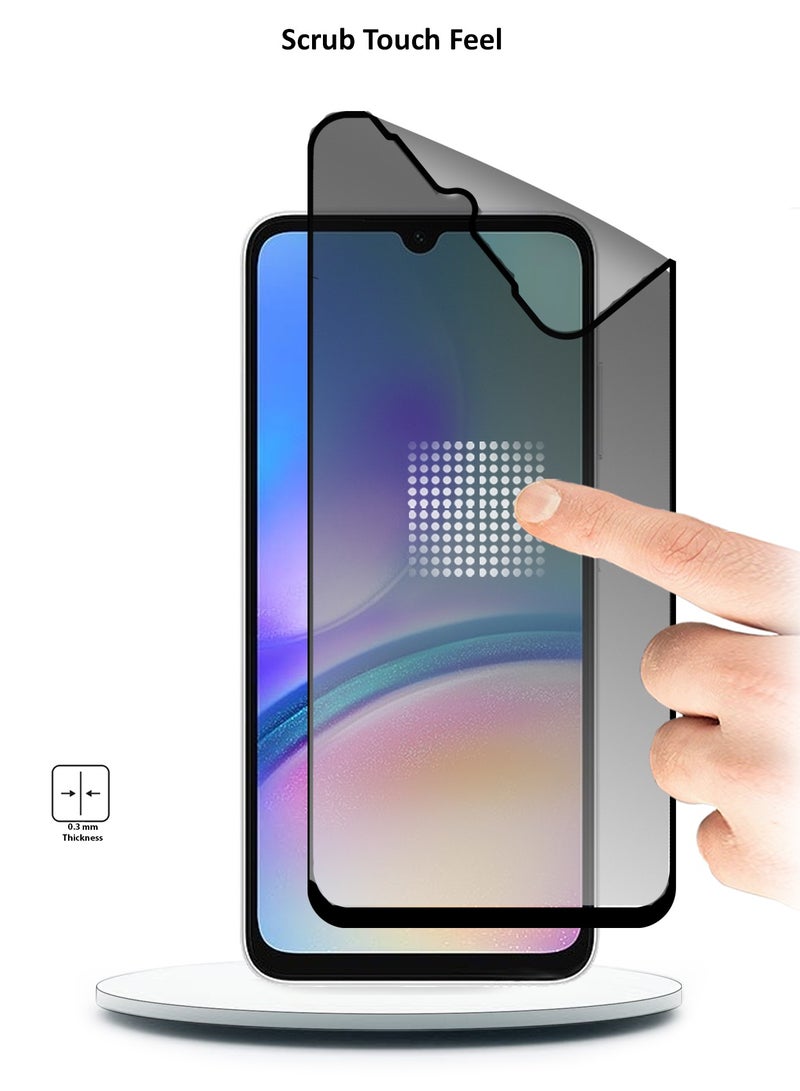 Wtech Samsung Galaxy A05s / A05 4G 2023 Nano Ceramic Privacy Full Glue Full Cover Matte Flexible Screen Protector (MSCNMP) - Clear/Black - Image 3