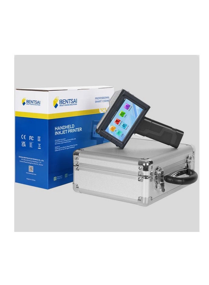 بنتساي طابعة نافثة للحبر محمولة باليد بشاشة لمس 4.3 انش.، أحادي اللون - Image 1