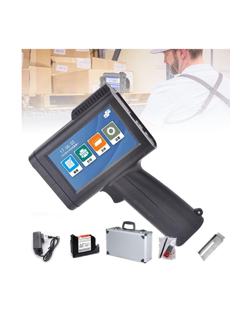 بنتساي طابعة نافثة للحبر محمولة باليد بشاشة لمس 4.3 انش.، أحادي اللون - Image 2