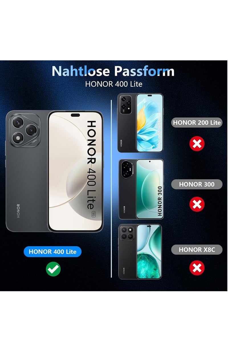 SNBFA Anti-Spy Tempered Glass for Honor 400 Lite 5G, 2 Pieces Privacy Screen Protector and 1 Pieces Rear Camera Protector, 9H Hardness Glass Privacy Film - Image 2