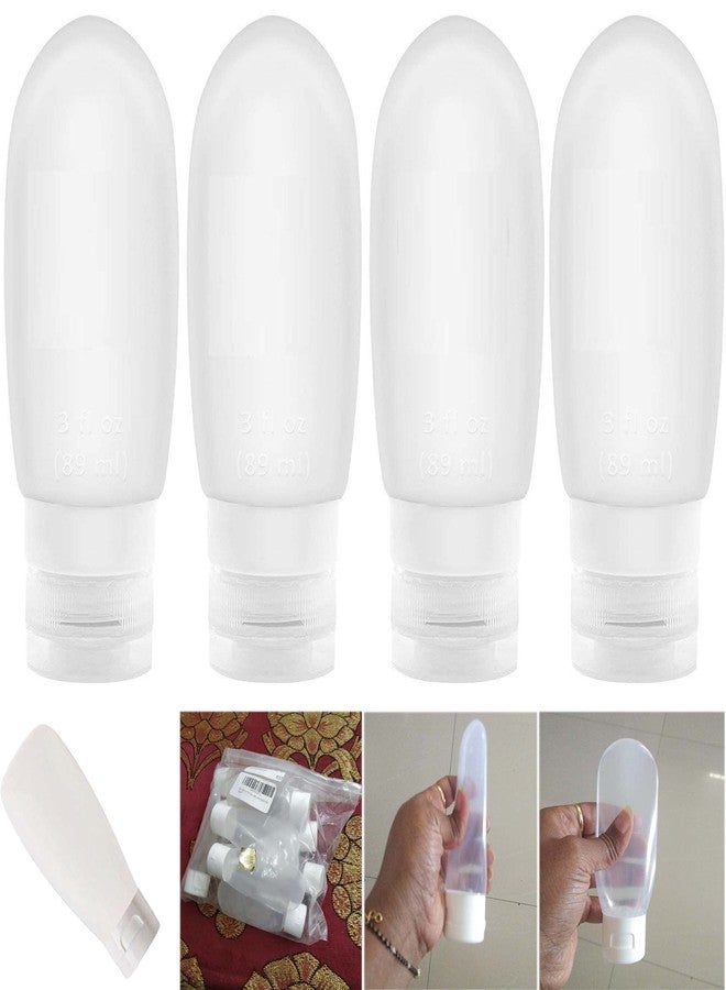 DIY Crafts Transparent, 1, Qty 1 Pc Only, Transparent Tube Silicone Refillable Travel Containers, Squeezable Travel Hard Tube Cosmetic Toiletry Containers for Sha (Transparent, 1) - Image 1