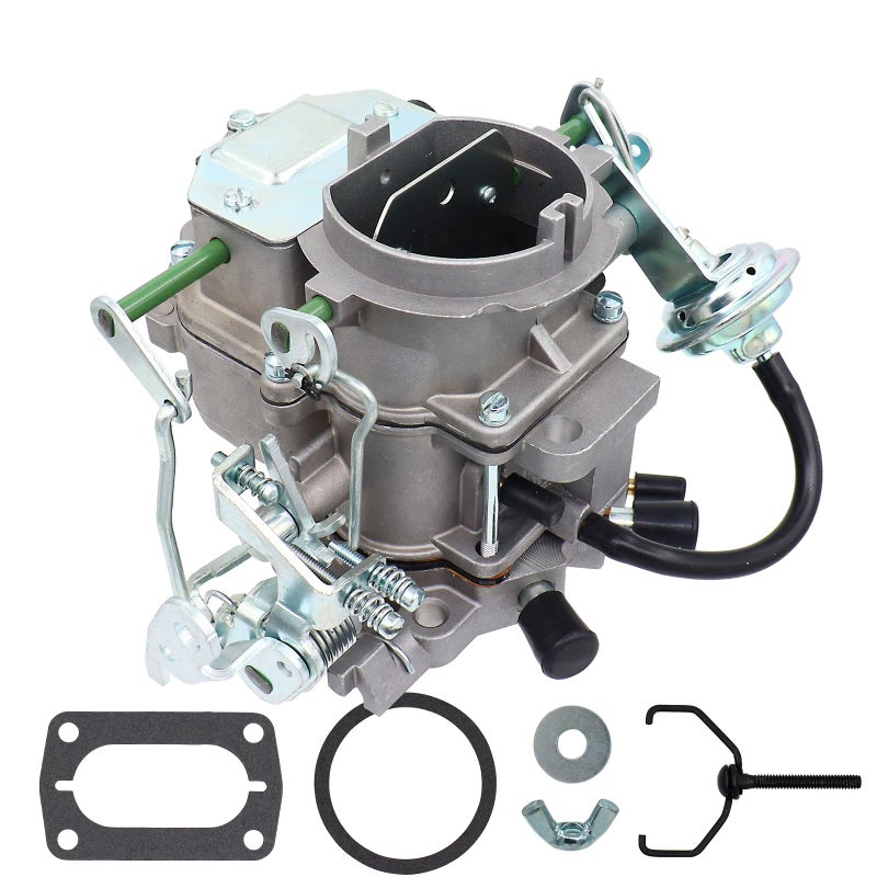 THUNDERMINGO New 2 Barrel Carburetor Carb for Dodge Chrysler 318 V8 52L 6CIL 42L 273 Engine Plymouth Models Dodge Truck 19671980 BBD High Top Carter Type Carb with Manual Choke
