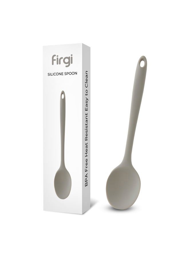 Firgi Cooking Spoon (WarmGray_Spoon, Large) - Image 1