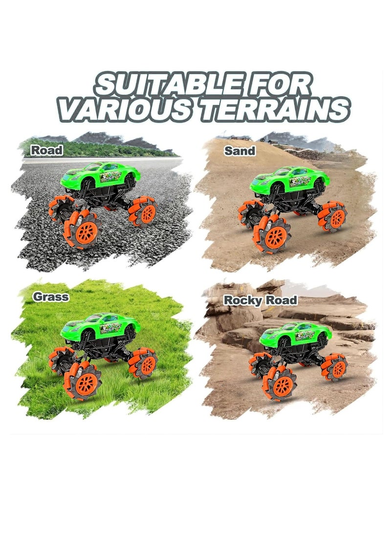 ARGT RC Remote Control Car 4X4, 1:16 Stunt Climbing Car, 2.4GHz RC Car with Gesture Sensing, Dual Motor, Shock Absorber, 360° Drift, Side Drive Wheels, Dual Remote, Off-Road Toy Car for Kids - Image 4