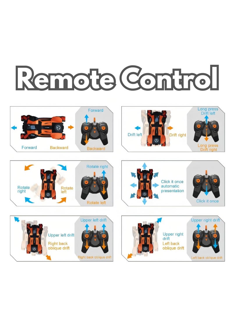 ARGT RC Remote Control Car 4X4, 1:16 Stunt Climbing Car, 2.4GHz RC Car with Gesture Sensing, Dual Motor, Shock Absorber, 360° Drift, Side Drive Wheels, Dual Remote, Off-Road Toy Car for Kids - Image 3