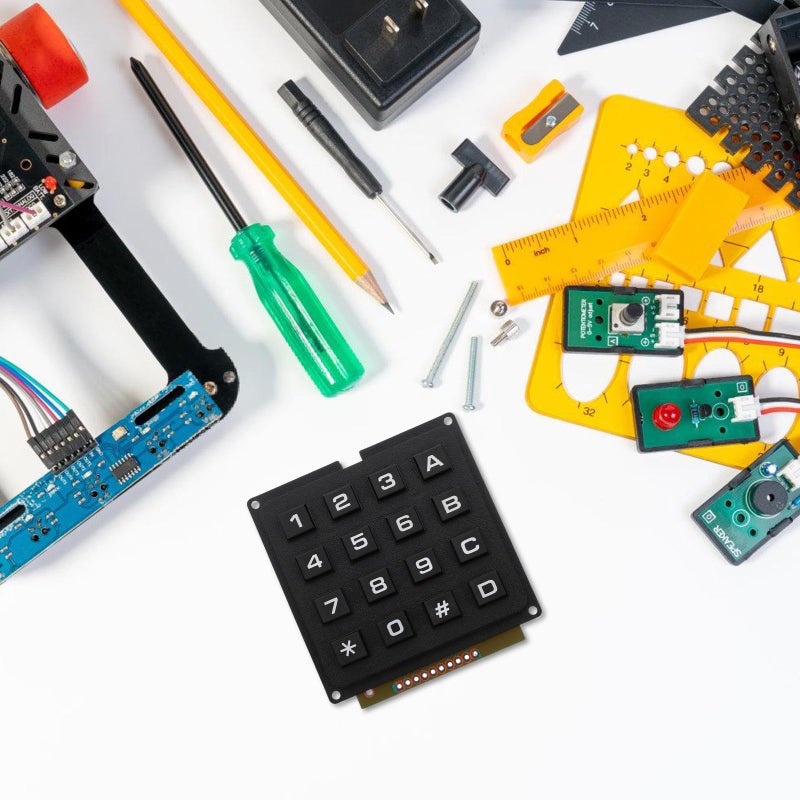 4x4 Matrix Keypad Keyboard Module 16 Key Array Tactile Switch For Microcontroller Industrial Use - Image 5