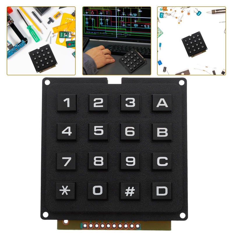 4x4 Matrix Keypad Keyboard Module 16 Key Array Tactile Switch For Microcontroller Industrial Use - Image 4