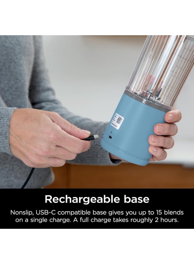 Ninja Blast Portable Blender, Cordless 16oz Personal Blender for Shakes & Smoothies, USB-C Rechargeable, Navy, BC100NVC - Image 4