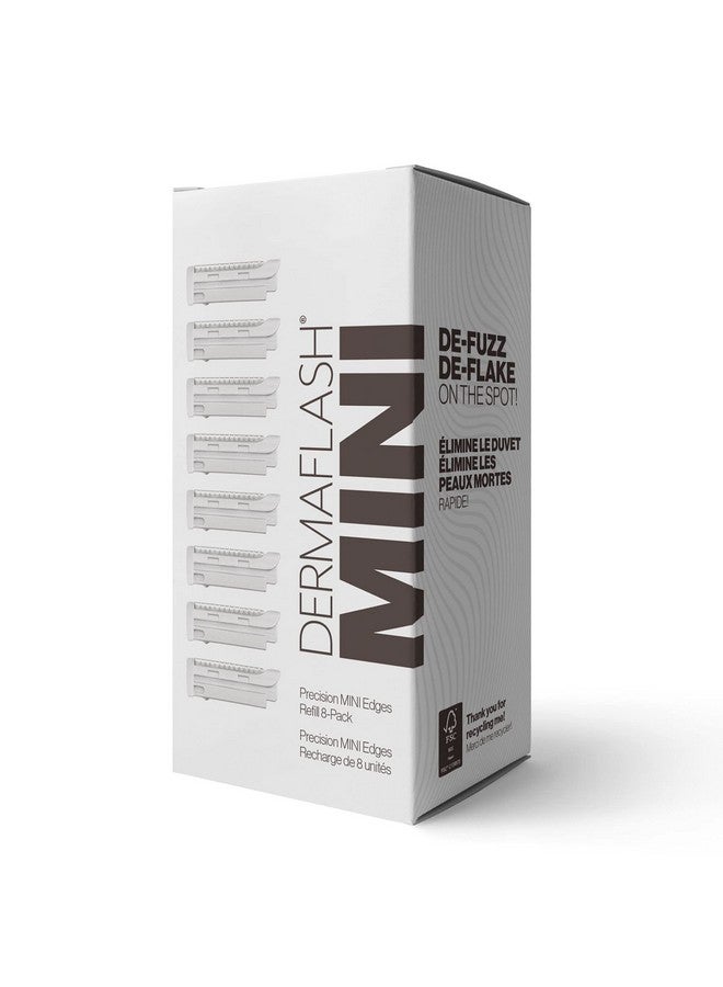 DERMAFLASH MINI Precision Edges Facial Hair Remover Replenishment Set, 3" L x 0.7" W x 1.5" H, 8-Count Refill (Compatible with DERMAFLASH MINI Dermaplaning Tool only) - Image 3