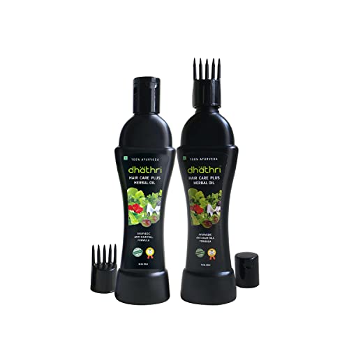 Dhathri Hair Care Plus Herbal Oil| Hair Oil for Hair Fall and Regrowth|Hair Care Oil that Reduces Hair Fall and Promotes Hair growth| Herbal Hair Oil, Best Oil for Hair Fall Control (100ml Pack of 2) - Image 1