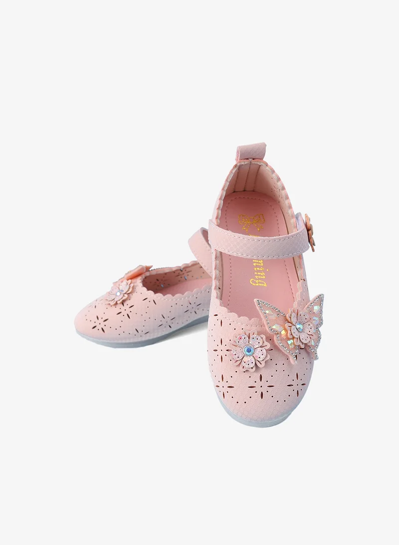 Mark & Mia Mark & Mia Butterfly Embellished Party Shoes - Pink